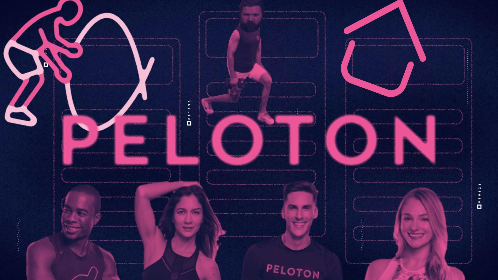 Peloton thumbnail featuring many athletes